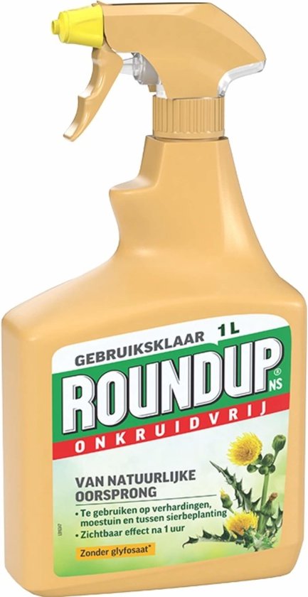ROUNDUP® Natuurlijk Onkruidvrij Kant en Klaar Spray 1L - Onkruidverdelger - Van natuurlijke oorsprong - Zonder glyfosaat - Voor 10m² van Merkloos	