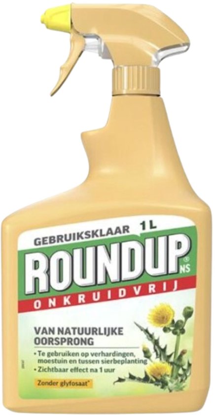 Roundup NS Natural 1 L. Gebruiksklaar - Bemesting en bestrijding - Moestuin van Merkloos	