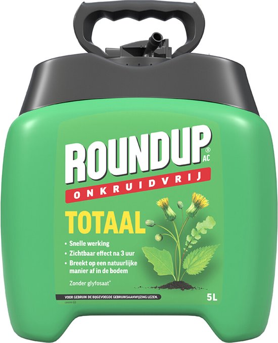 Roundup Totaal Onkruidvrij Kant en Klaar Spray incl. Drukspuit - 5L voor 50m² - Onkruidverdelger - Onkruidverwijderaars zonder glyfosaat van Roundup