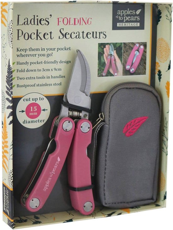 Roze Vouw Snoeischaar voor Dames - Perfecte Tuin Cadeau voor Verjaardag en Kerst van Merkloos	