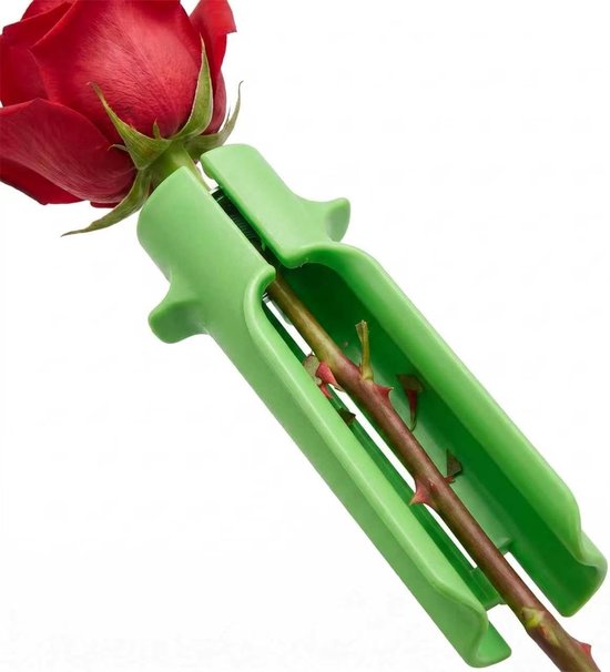 Rozen, rozendoornstripper gereedschap, rozenkoorn stripper, bladverwijderaar, bloemenreiniger voor bloemenwinkels, tuinieren, bloemen, verwijdering van bladeren (is groen)