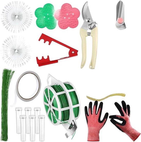 Rozendoornverwijderaar - Bloemstam stripper - Bloemen Schikken - Nauwkeurige Snoeiing - 1 set - Groen
