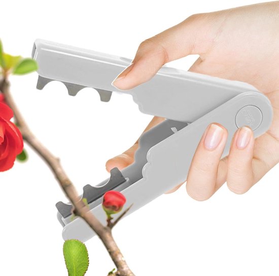 Rozenstekker Gereedschap - Bladtang Bloemenextractor - Bloemen Schikken - Antislip Buitenkant - 14 x 3 x 2 cm - Wit