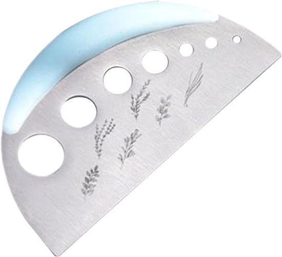 Rozenstripper Doornenverwijderaar - Keuken Gereedschap - Bladeren Verwijderen - Roestvrijstaal Constructie - 7 Gaten - Blauw