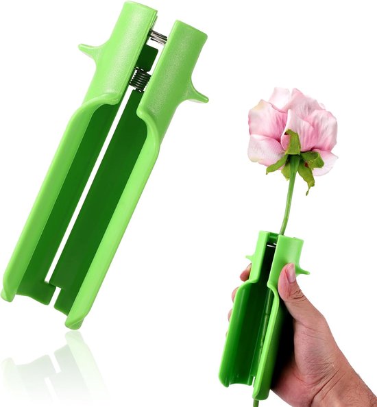 Rozenstripper - Doornverwijderaar - Bloemen Verzorgen - Efficiënt en Veilig - 15 x 6 cm - groen van Merkloos	