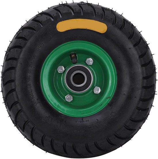 Rubber Inflatable Tool Trolley Band met 6204-2RS Lager - 26.7 cm, 4.10/3.50-4, Duurzaam en Betrouwbaar voor Gereedschapwagens