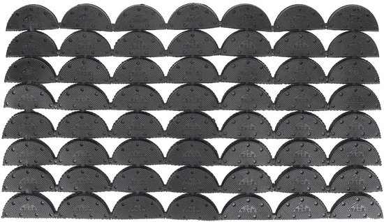 Rubberen hakken voor schoenen - 56 stuks reparatie vervangingen - schoenen reparatie pad 2.4inx1.2in van Merkloos	