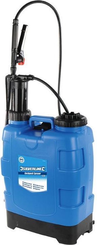 Rugspuit kunststof met zijzwengel, 20-liter van Merkloos	