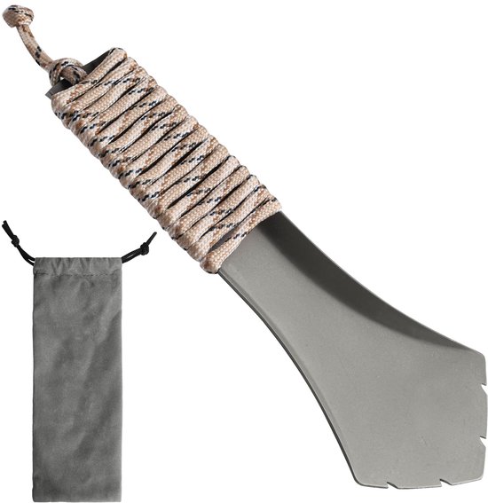 rugzakschep, mini-tuinspade en hiking-gereedschap, campingmultitool met antislip polsband en draagtas voor wandelen, graven, tuinieren in de open lucht