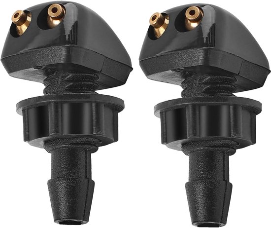Ruitensproeierkop Universeel - 2 Pack Ruitensproeierkoppen - Verstelbare Ruitensproeierkoppen voor Ruitenwissersproeiers van Merkloos	