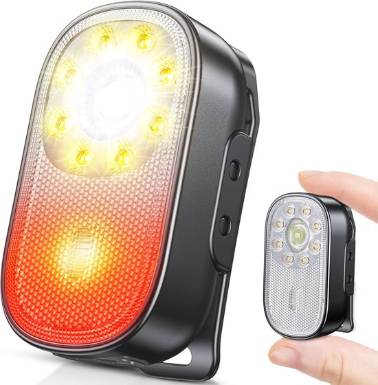 Running Light - Clip on Flashlight voor Runners - Oplaadbare veiligheidslampen voor wandelen 's nachts - Hardloopaccessoires van Merkloos	