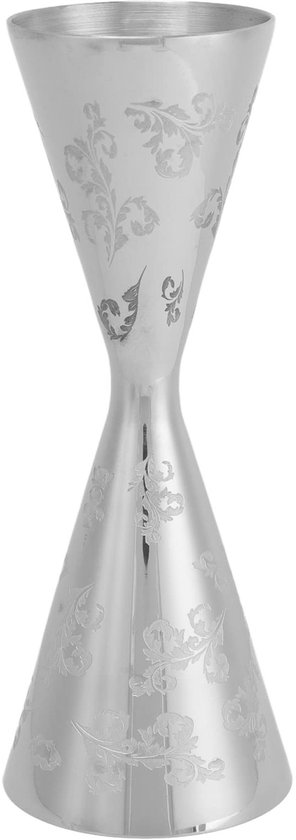 RVS barmaat met maten, barmaat voor bartenders, cocktailmaat met maten binnenin (60 ml 89 ml) van AbarQs