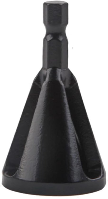 Rvs Hex Schacht Ontbramen - Externe Afschuining Tool Boor Hoge Snelheid - Verwijderen Burr Zeshoek Afschuining Tool Ontbramen - Zwart - Gereedschap voor Ontbramen van Merkloos	