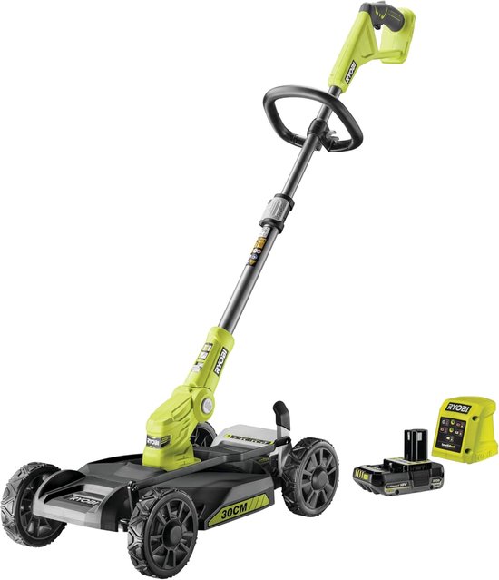 Ryobi - 30cm 3-in-1 Trimmer/Maaier (incl. 1x2.0Ah accu) van RYOBI