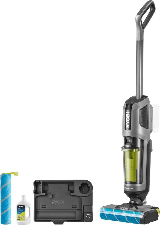 Ryobi - Brushless zilver anti-klit steelstofzuiger (excl. accu) ONE... van Merkloos	
