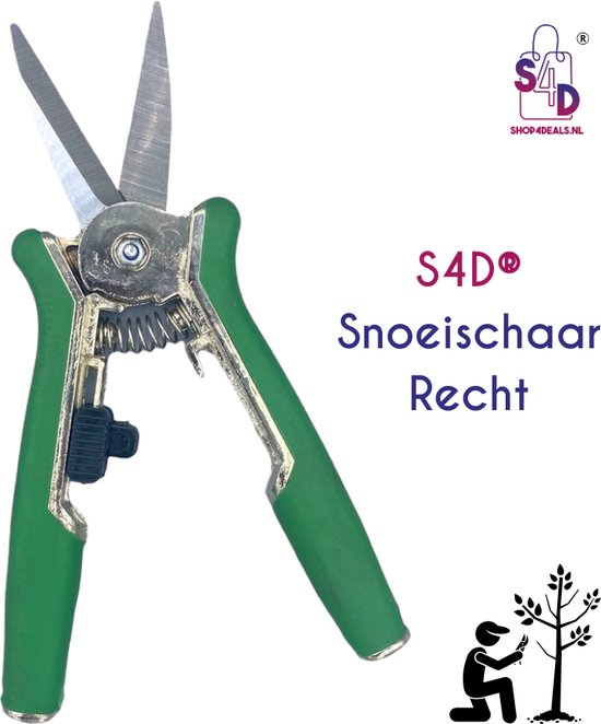 S4D® - Bloemschaar - Snoeischaar - Recht - 15 CM van S4D