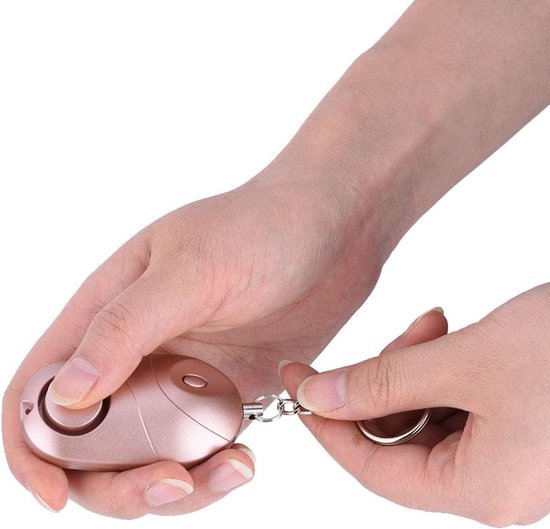 Safe Personal Alarm,Personal Safety Alarm For Women,Self Defense Alarm Keychain LED Light 130dB For Women,Children,Elderly van Merkloos	