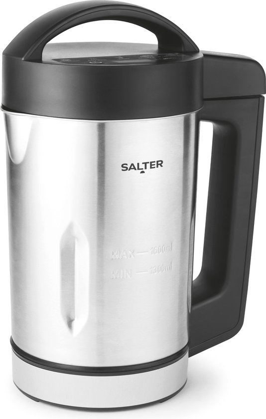 Salter Digitale Soepmaker - 1,6L, meng stevige & gladde soep, ideaal voor batch koken, 5 instellingen (glad, chunky, dranken, warm houden, mengen/schoonmaken), roestvrij staal van Salter