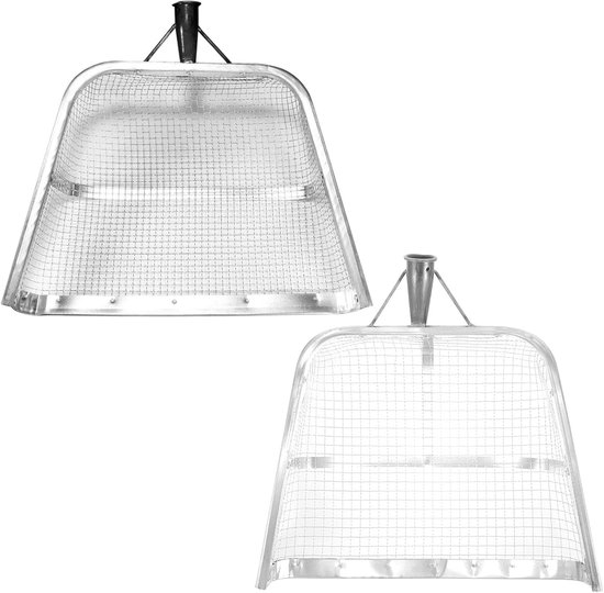 Sand Sieve Shovel - Garden Filter - Metal Strainer - Ground Shovel for Garden - Garden Sieve for Soil van Relaxdays