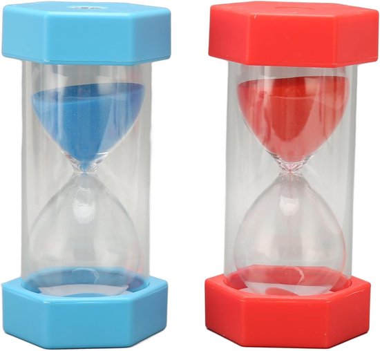 Sand Timer, 2pcs 45 Minutes Hourglass Hourglass Timer Sand Clock Sand Watch For Children Games Classroom Home Kitchen Office Use van Merkloos	