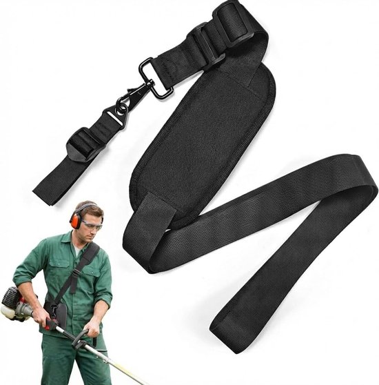 Sander Shop Schouderriem voor grastrimmer, universele riem voor bosmaaier, verstelbare riem voor bosmaaier, accessoires voor heggenschaar