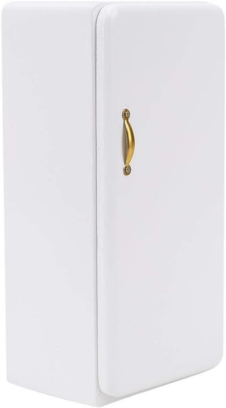 Scale 1:12 Mini Refrigerator, High Simulated Wooden Miniature Four Fridge Refrigerator Dollhouse Kitchen Furniture for Dollhouse Decoration (Mini fridge) van Merkloos	