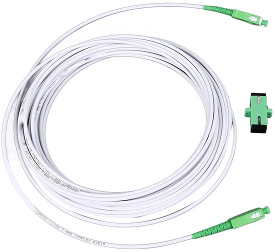 SC/APC Fiber Optic Internet Cable, 10M/32.8 Ft Simplex Single Mode Patch Cable for FTTH FTTB FTTP, Replacement Extension Cable (SC 3m/9.8ft) van VANIN.