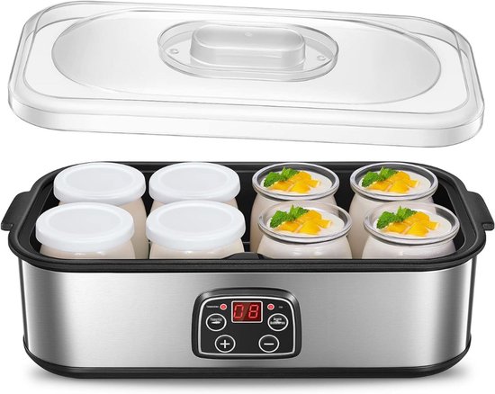 SCH® Yoghurtmaker - Yoghurtmakers - Zilver - ‎37cm x 18cm x 14cm van SCH®