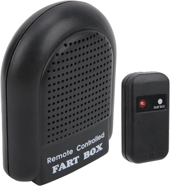 Scheetmachine met afstandsbediening - op afstand bestuurde elektronische scheetbox - draadloos bestuurd scheetspeelgoed - schertsartikel voor volwassenen van Merkloos	
