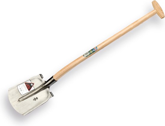 Schep met steel 100 cm met opstap Type 4 van Polet.
