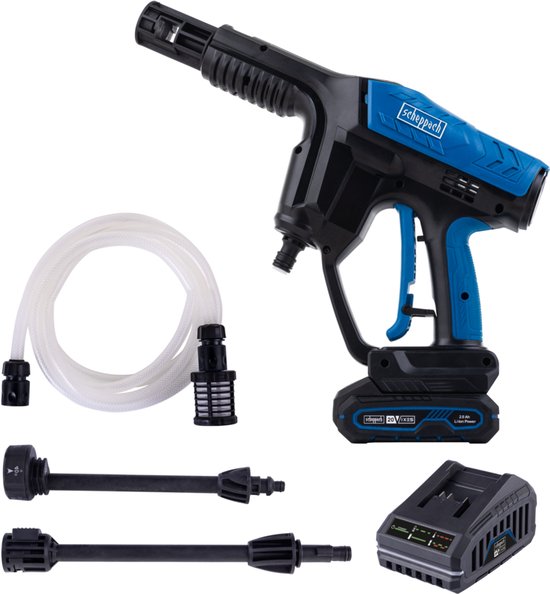 Scheppach Accu Drukreiniger C-HPG35-X - Set S - 35 bar - 180 L/h - incl. Accu en acculader