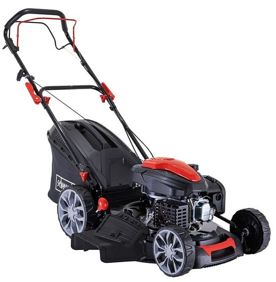 Scheppach Benzine Grasmaaier PML53-225S – 224cc Krachtige 4-Takt Motor – 53 cm Maaibreedte – Met Aandrijving – 6-in-1 Functie – Geschikt tot 1800 m² – 65L Opvangbak van Scheppach