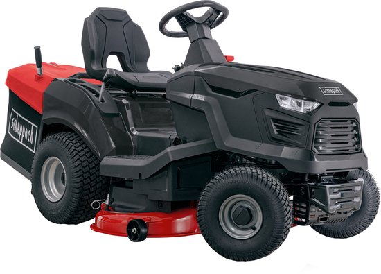 Scheppach Benzine Zitmaaier TMR-452-98C - Maaibreedte: 98cm - 12,5pk/9.2kW/4-takt motor/452cm3 - 245L opvangbak - Maaihoogte verstelbaar in 7 stappen: 30-90mm - LED koplampen - voor gazons tot 5000m² van Scheppach