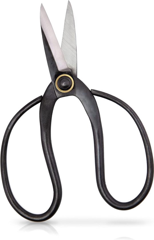 Scherpe bonsai-schaar van staal - traditioneel bonsai-gereedschap voor een professionele bonsai-kweek - ideaal voor knopen, bladeren en takken van BrightLiving