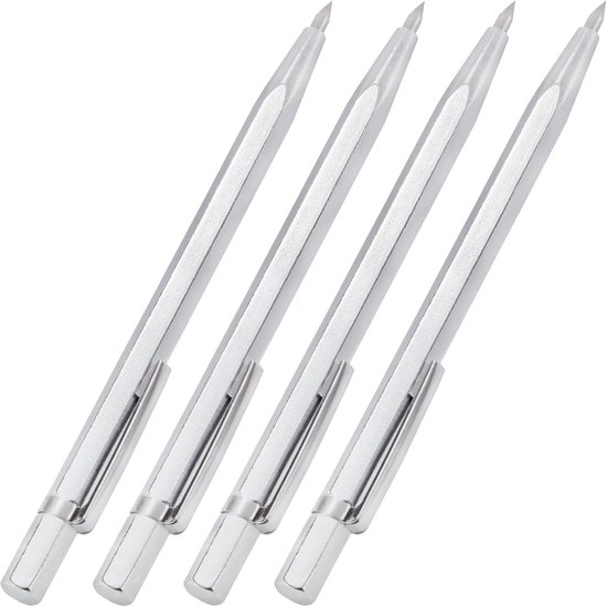 Scheurnaald voor metaal, graveerpennen van wolfraamcarbide, aanscheurnaald, scriber voor het graveren van metaal, hout, keramiek, glas, 4 stuks van ULTNICE