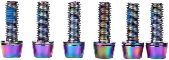 Schijfrem - M6 x 18 mm - bouten voor fiets - schijfrem voor mountainbike - fietsstuurpen van Merkloos	