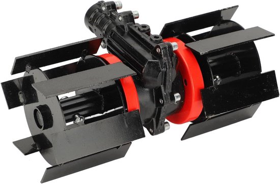 Schijveneg 9 Tanden Universeel Onkruidwiel voor Tuinfrees met Aluminium IJzeren Ploegschijven - 28 mm van Merkloos	