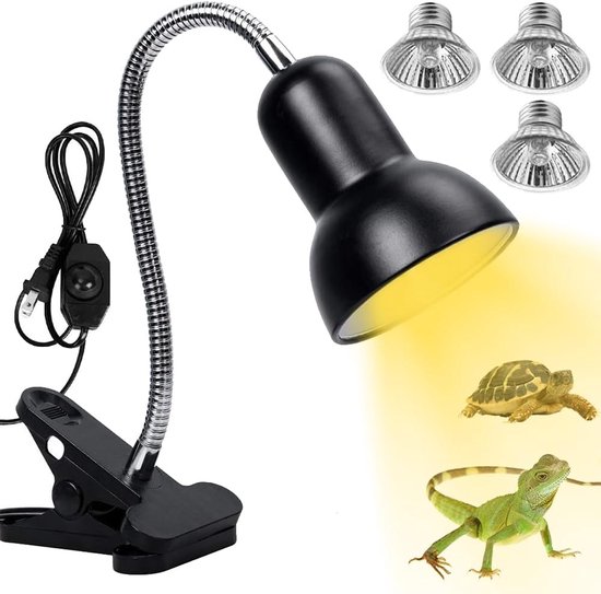 Schildpadwarmtelamp 50 W - warmtelamp - reptielen - terrarium - UVA - UVB-warmteverwarming - slang - hagedis - enz van Merkloos	