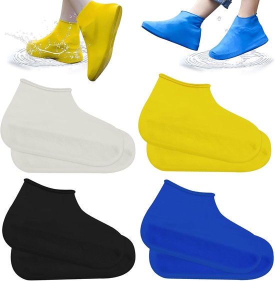 Schoenovertrek - waterdicht - rubberen overtrek - silicone overschoenen - antislip - regenbescherming - outdoor schoenen - bescherming bij regen sneeuw en modderige wegen van Merkloos	