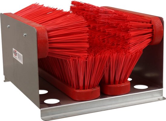 Schoenveger Met 4 Borstels - Rood 35X32X22cm - 1516687 van Perel