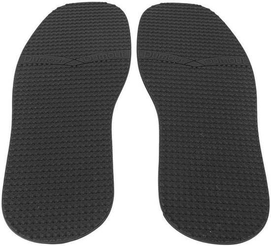 Schoenvervanging Rubberen Buitenzool - Antislip Slijtvaste Schoenenzool - Verhoogde Korrel Rubberen Schoenenzool voor Leren Schoenen Sportlaarzen (Zwart) van TuoYoo