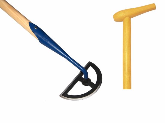 Schoffel halve maan open 16 cm met steel - DeWit van DeWit