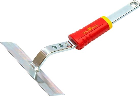 Schoffeltje - Tuin schoffel - Onkruid wieden - Metaal constructie - 28x14x10 cm - Rood