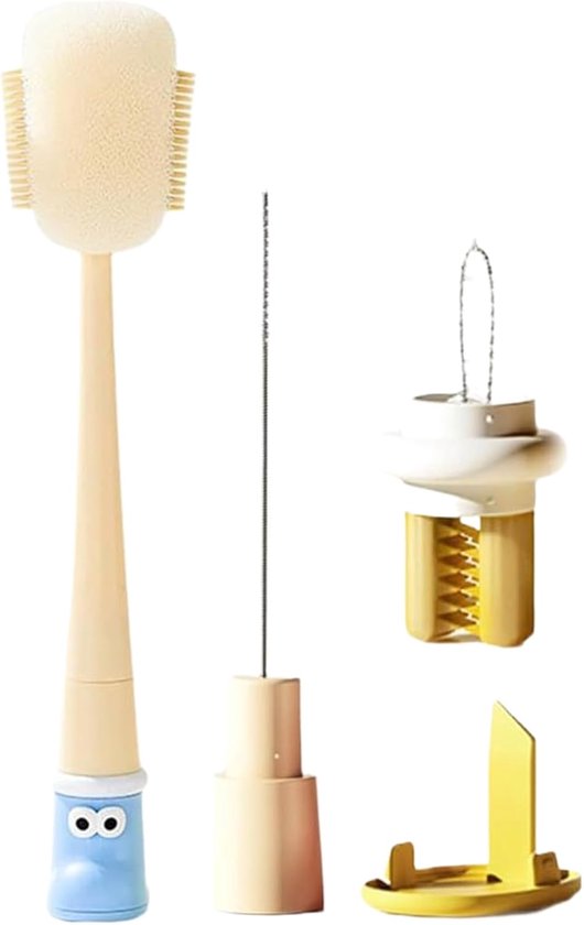 Schoonmaak Borstel | Multifunctionele Flexibele Schoonmaakborstel,Flessenwasborstel Bekerreiniger Gereedschap | Voor Keuken Huishouden School En Deksel Wijn Karaaf Mok Smalle Hals