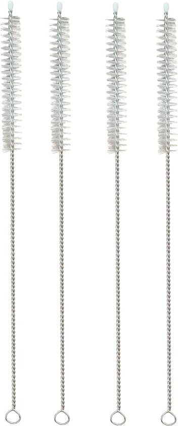 Schoonmaakborstel 27 cm Set van 4 - Pijp Borstel Reiniging | Dieptereiniging, herbruikbaar