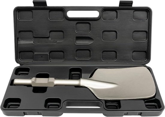 Schopbeitel - Bodembeitel Spade - Grond Opbreken - Geïntegreerd Vormproces - 135 x 440 mm - Zilver
