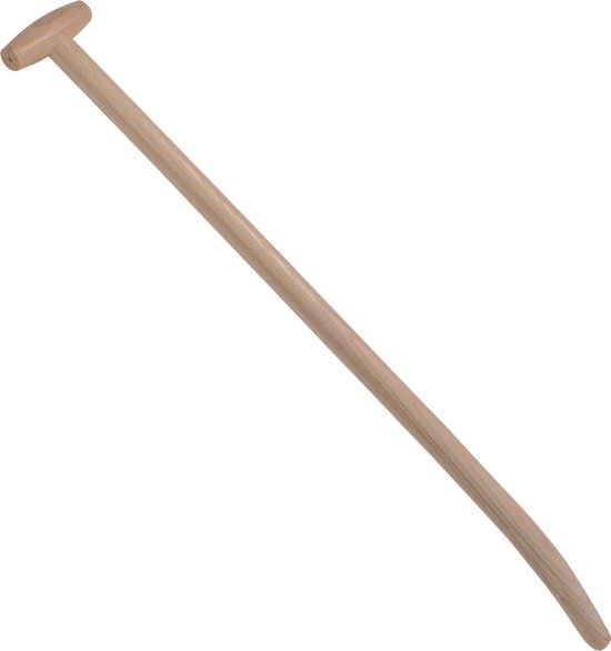 Schopsteel van Essenhout - 91 cm | Gebogen Design | Stevige en Duurzame Stok voor Tuingereedschap van Bellota