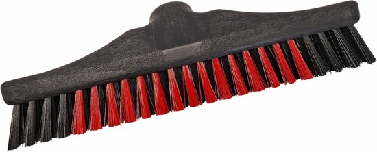 Schrobber 300 x 47 mm 77% gerecycled rood zwart van Vikan