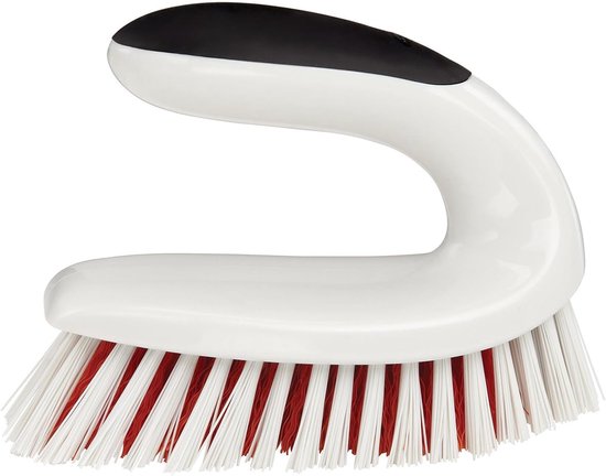 Schrobborstel - Schoonmaakborstel - Voegen Reinigen - Ergonomische Grip - N.v.t. - Wit