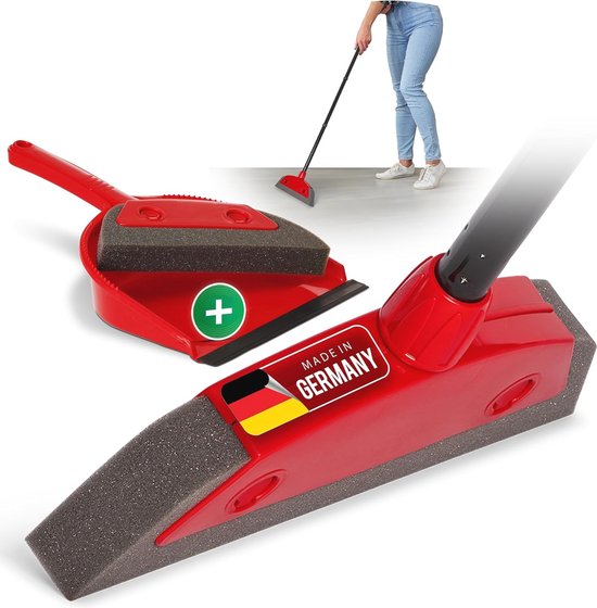 Schuimbezem voor het Vegen van Hondenhaar en Kruimels - Telescopische Handveger voor Binnen en Tapijt van Eyliden